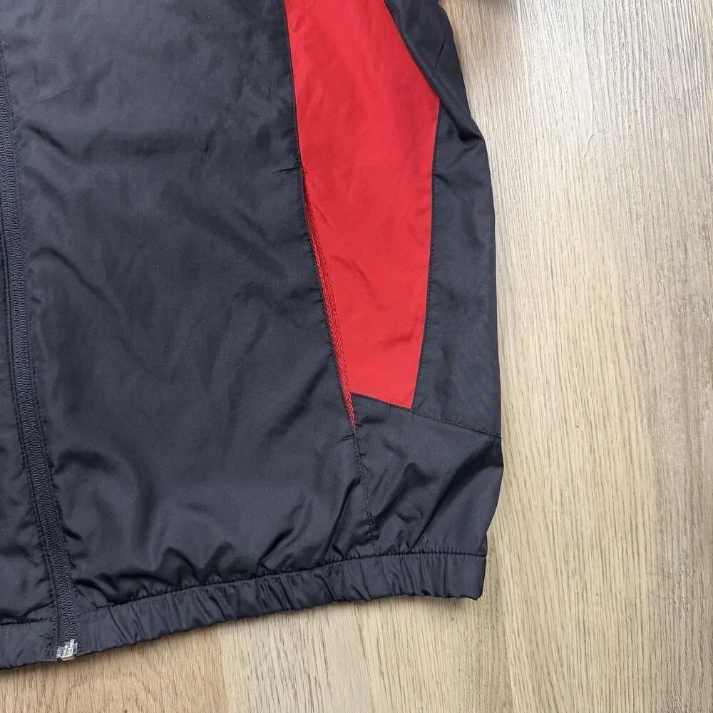 Vintage Manchester United Jacket Mens Large Black Premier League Soccer Football